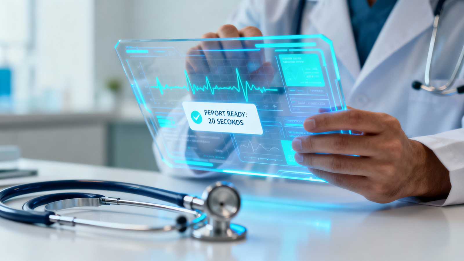 Lekarz wręczający zalecenia